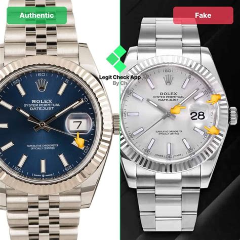 rolex datejust real vs fake